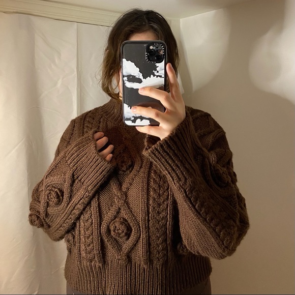 Zara Sweaters - Zara Brown Knit Sweater